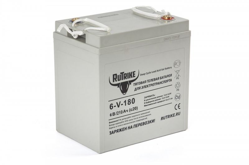 Тяговый гелевый аккумулятор RuTrike 3-EVF-180 (6V180A/H C3) Тяговый гелевый аккумулятор RuTrike 3-EVF-180 (6V180A/H C3)